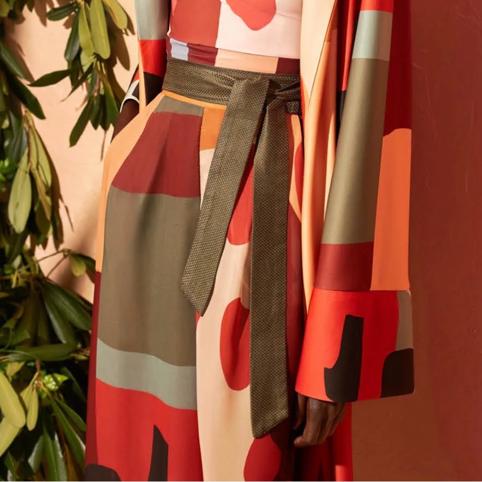 Fe Noel Resort 2019 Womens Xxs Lucid Pants In ‘Cubist’ High Waisted Sheer